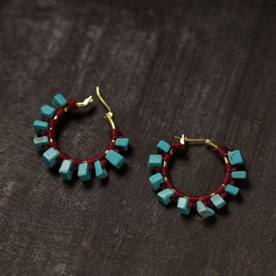 Ayeza Handmade Thread & Stone Work Earrings 20