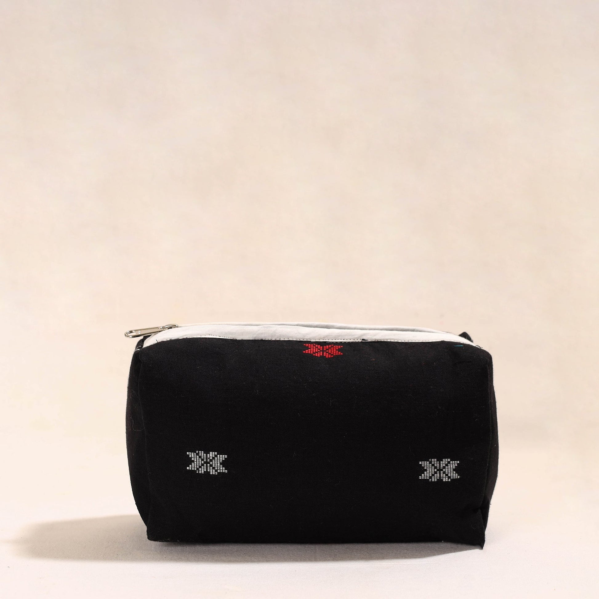 Black - Handmade Cotton Toiletry Pouch 05