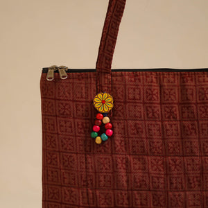 Brown - Handcrafted Quilted Cotton Hand Bag 45