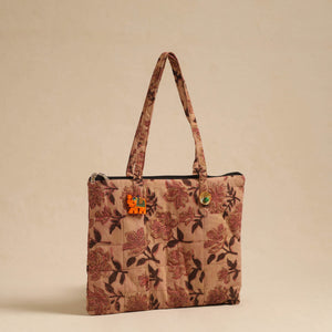Brown - Handcrafted Quilted Cotton Hand Bag 46
