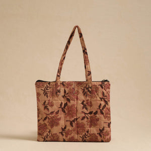 Brown - Handcrafted Quilted Cotton Hand Bag 46