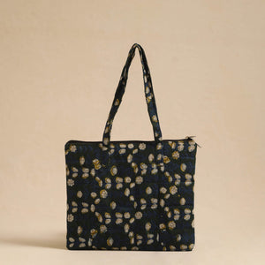 Blue - Handcrafted Quilted Cotton Hand Bag 49