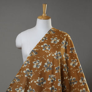 Brown - Kantha Stitch Cotton Jaipur Print Fabric 11