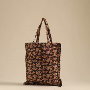 Brown - Handcrafted Cotton Frill Jhola Bag 47