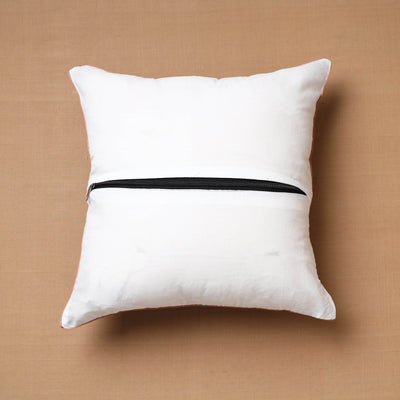 Blue - Block Print Cotton Sanganeri Cushion Cover (16 x 16 in) 21
