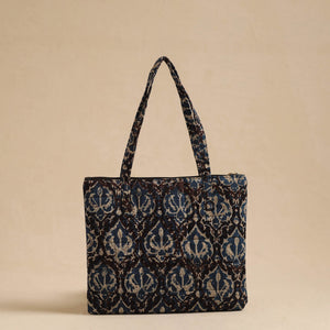 Black - Handcrafted Quilted Cotton Hand Bag 70