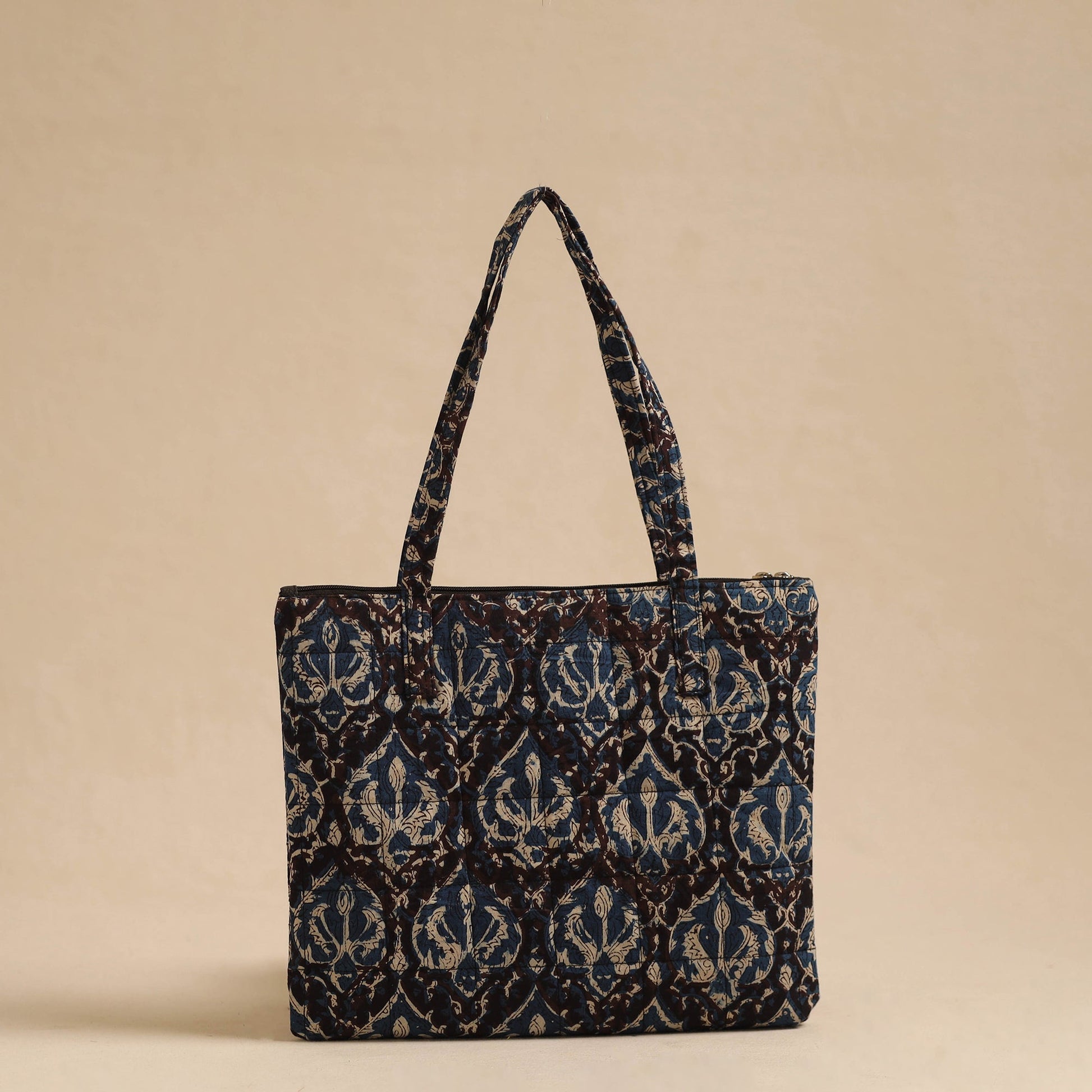 Black - Handcrafted Quilted Cotton Hand Bag 70