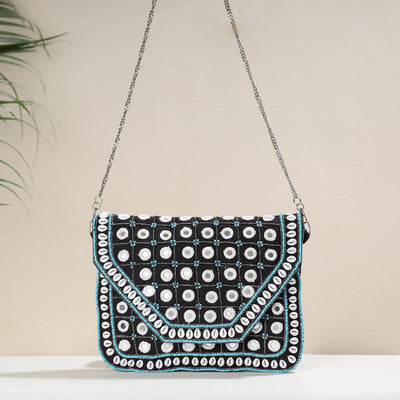 Black - Banjara Boho Ethnic Embellished Handcrafted Sling Bag