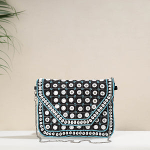 Black - Banjara Boho Ethnic Embellished Handcrafted Sling Bag