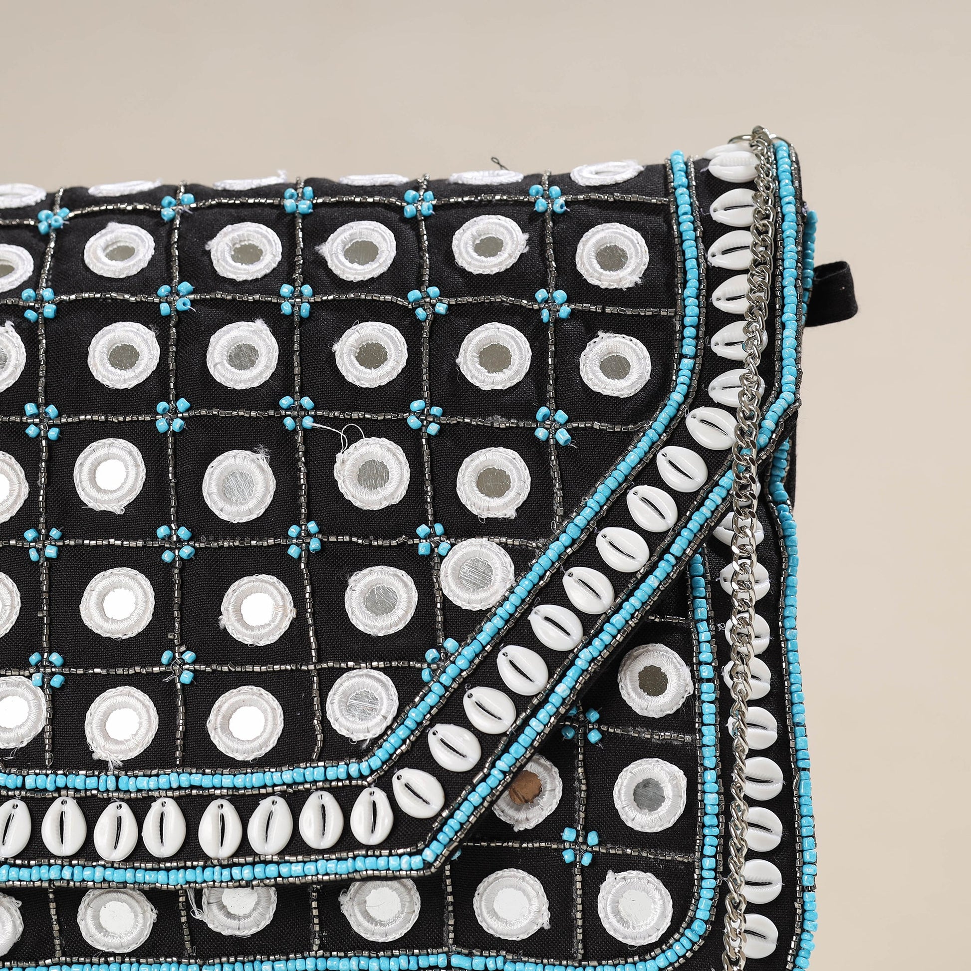 Black - Banjara Boho Ethnic Embellished Handcrafted Sling Bag