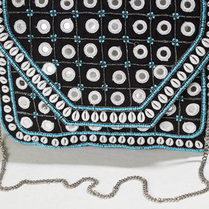 Black - Banjara Boho Ethnic Embellished Handcrafted Sling Bag