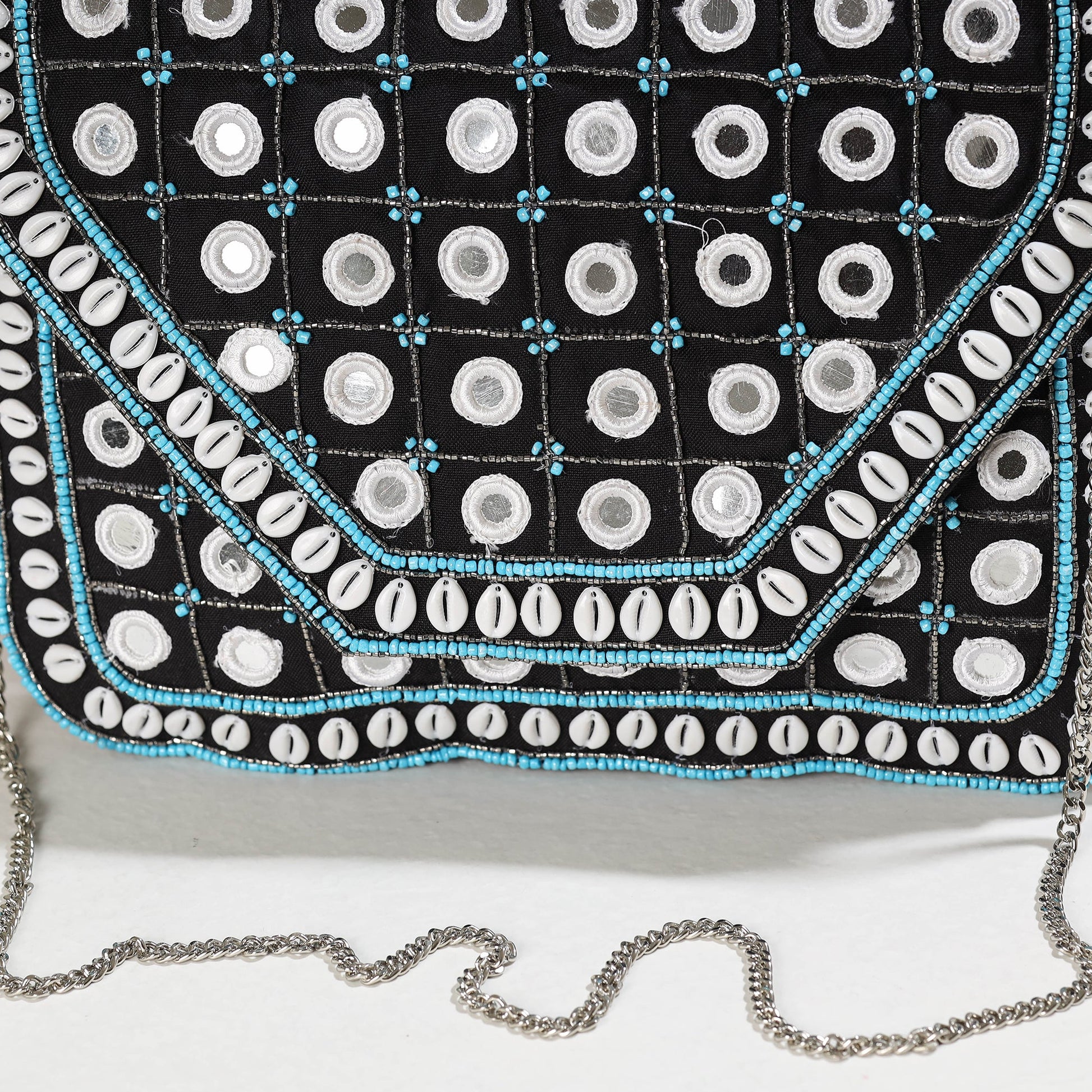 Black - Banjara Boho Ethnic Embellished Handcrafted Sling Bag