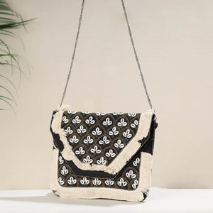 Black - Banjara Boho Ethnic Embellished Handcrafted Sling Bag
