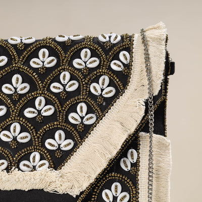 Black - Banjara Boho Ethnic Embellished Handcrafted Sling Bag