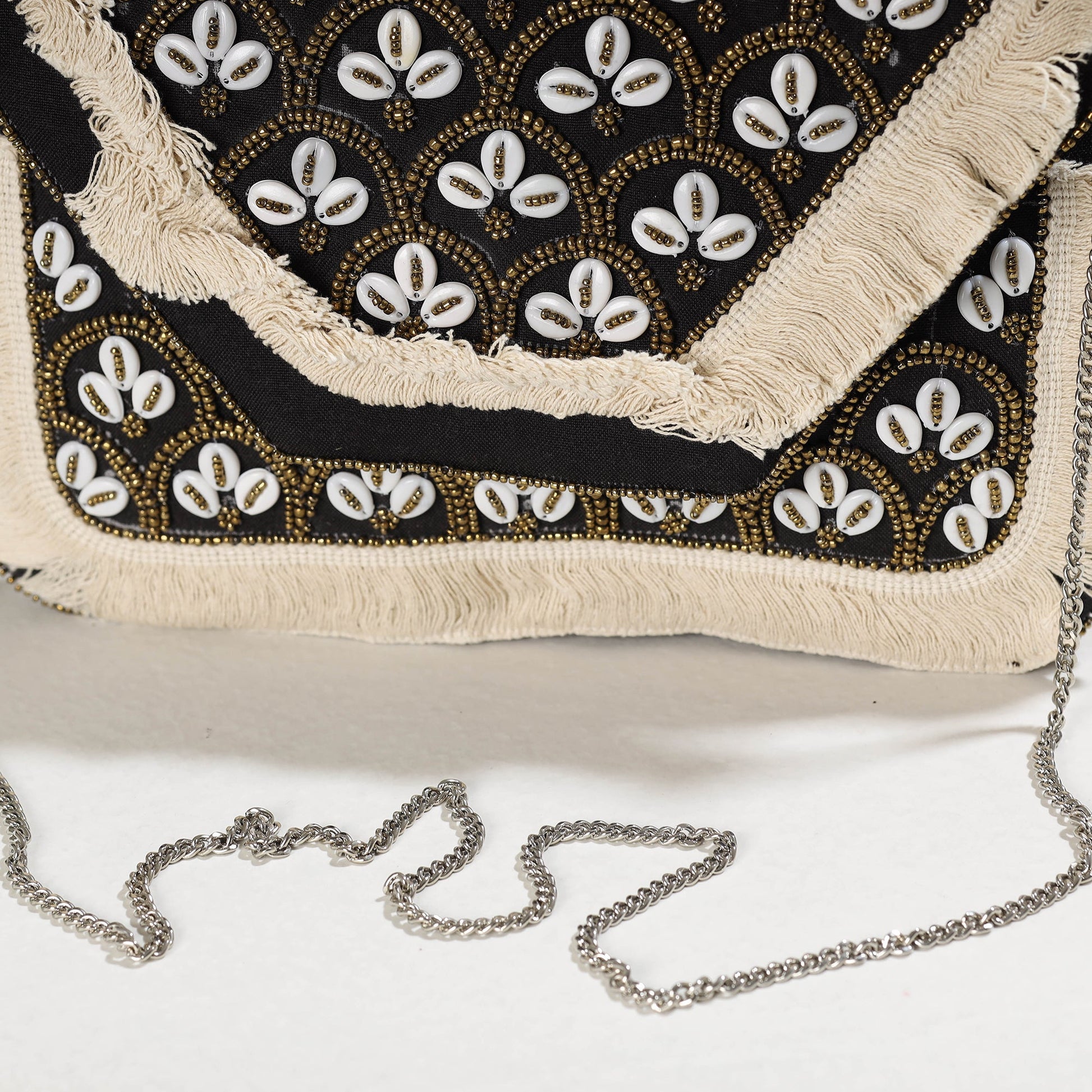 Black - Banjara Boho Ethnic Embellished Handcrafted Sling Bag