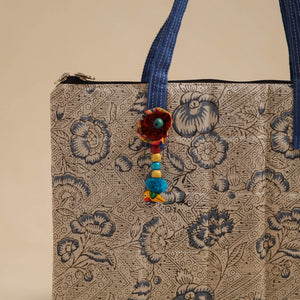 Beige - Handcrafted Quilted Cotton Hand Bag 74