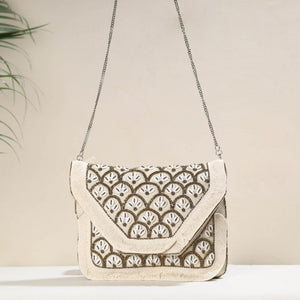 Beige - Banjara Boho Ethnic Embellished Handcrafted Sling Bag