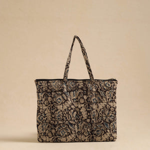 Black - Handcrafted Quilted Cotton Hand Bag 77