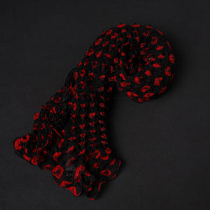 Black - Kutch Tie-Dye Cotton Bandhani Stole 15