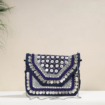 Blue - Banjara Boho Ethnic Embellished Handcrafted Sling Bag