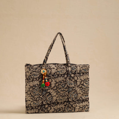 Black - Handcrafted Quilted Cotton Hand Bag 82