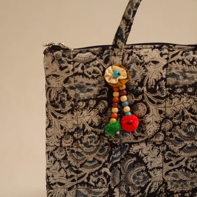 Black - Handcrafted Quilted Cotton Hand Bag 82