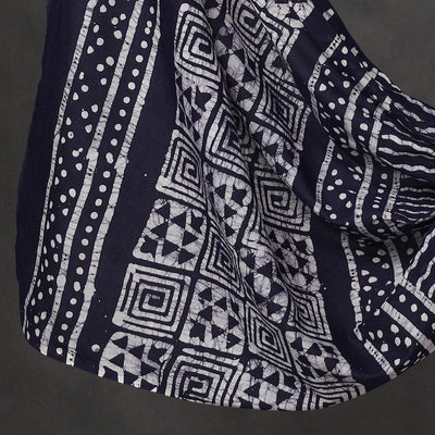 Blue - 3pc Cotton Kutch Batik Print Dress Material 07
