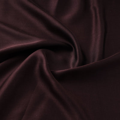 Brown - Plain Pure Modal Silk Fabric 01
