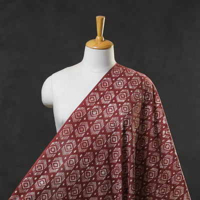 Brown - Hand Printed Cotton Batik Fabric 19