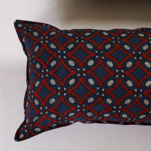 Blue - Ajrakh Block Print Pillow Cover (Set of 2) 17