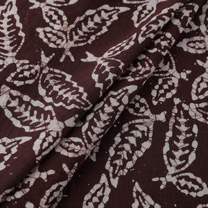 Brown - Hand Printed Cotton Batik Fabric 10