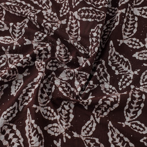 Brown - Hand Printed Cotton Batik Fabric 10
