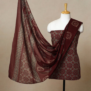 3pc Cotton Kutch Batik Print Dress Material 01