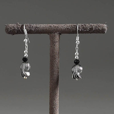 Flower - Handmade Metal & Beadwork Earrings 12