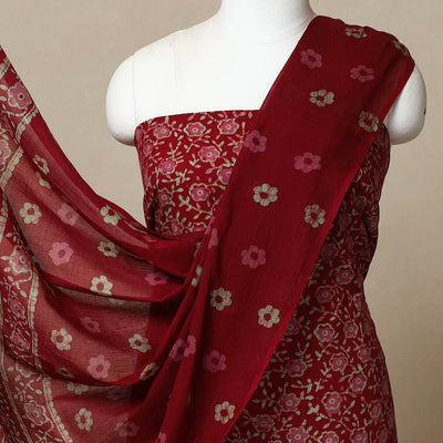 3pc Cotton Kutch Batik Print Dress Material 02