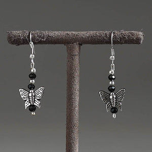 Butterfly - Handmade Metal & Beadwork Earrings 13