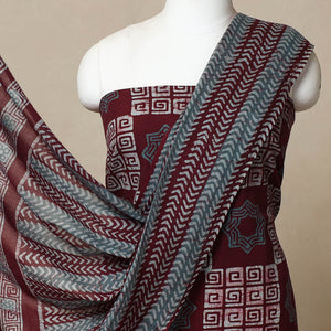 3pc Cotton Kutch Batik Print Dress Material 03