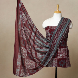3pc Cotton Kutch Batik Print Dress Material 03