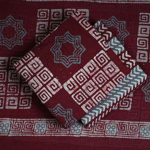 3pc Cotton Kutch Batik Print Dress Material 03