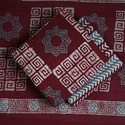 3pc Cotton Kutch Batik Print Dress Material 03