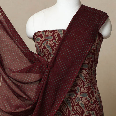 3pc Cotton Kutch Batik Print Dress Material 05