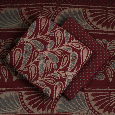3pc Cotton Kutch Batik Print Dress Material 05