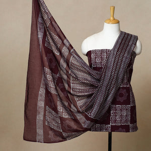 3pc Cotton Kutch Batik Print Dress Material 07