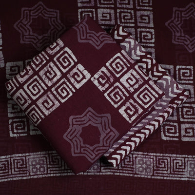3pc Cotton Kutch Batik Print Dress Material 07