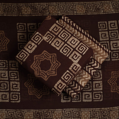 3pc Cotton Kutch Batik Print Dress Material 11