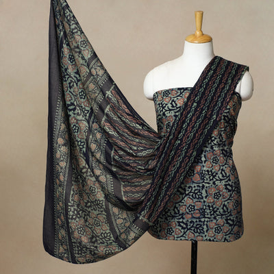 3pc Cotton Kutch Batik Print Dress Material 14