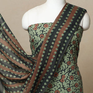 3pc Cotton Kutch Batik Print Dress Material 16