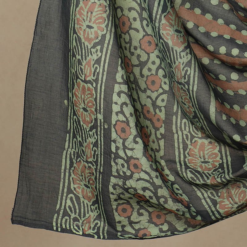 3pc Cotton Kutch Batik Print Dress Material 16
