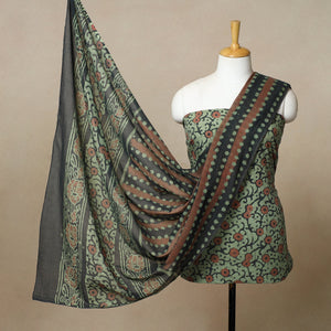 3pc Cotton Kutch Batik Print Dress Material 16