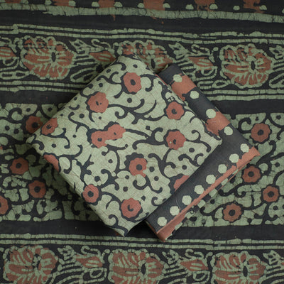 3pc Cotton Kutch Batik Print Dress Material 16